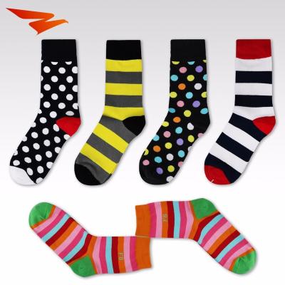 China Antibacterial Custom Combed Cotton Fashion Business Crew Men Work Socks for sale