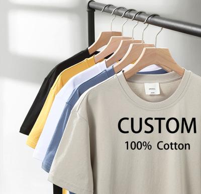 China Anti-wrinkle little fly bird customize label men round neck fashion blank plain cotton t-shirt custom logo Oversize Printed T-shirt for sale