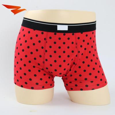 China Custom Service Antibacterial Hot Selling OEM Cotton Pattern Boxer Men's Dot Briefs for sale