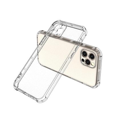 China New smart phone case high quality clear tpu 1.6mm silicone phone case for apple se 6-12 types PC-2 for sale