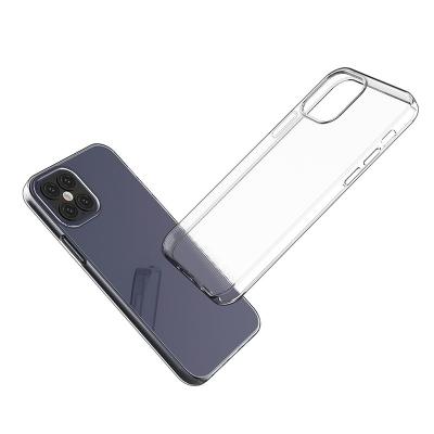 China Wholesale business 2021 0.8mm tpu transparent mobile phone case factory phone case for iphone12 PC-1 for sale