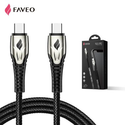 China Mobile Phone Faveo PD 60W Type-C Fast Charging Data Cable 3A USB C Cable For Laptop Phone Charging Cable for sale