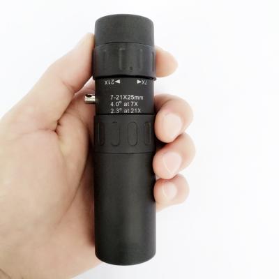 China SECOZOOM Mini Compact Zoom Monocular Telescope 7-21x25 for Mobile Phone and Guided ZM7-21X25 for sale