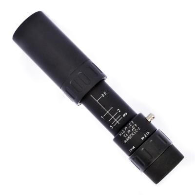 China Black Mini Size High Power Phone Telescope 7-21x25 Mini Zoom Monocular With Tripod for sale