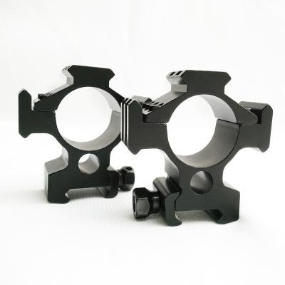 China 6061 aluminum scope rings 30mm 6061 aluminum mounts for 20-28mm riflescope weaver rail hunting scope picatinny mounts for sale