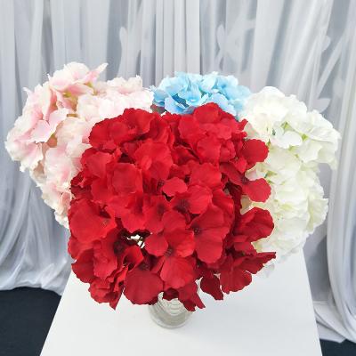 China Cheap Bulk 5 Leafless Artificial Wedding Decor Natural Touch Flowers Main Artificial Pink Hydrangeas Flowers for sale