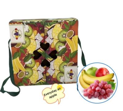 China Recycled Unique Strong Materials Color Printing Corrugated Cardboard Box With Slot For Fruit Packing Custom for sale