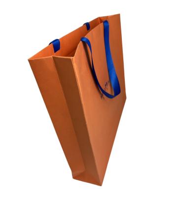 China Recycled Materials Customized Wholesale Cheap Multicolor Shopping Paper Bags With Logo Printing for sale