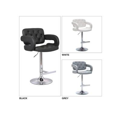 China Modern Adjustable Swivel Custom Fabric Height Leather Swivel Bar Stools Chairs For Kitchen for sale