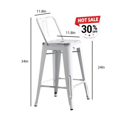 China Sturdy and durable best price hot sale quality modern metal back rest cheap bar stools for sale