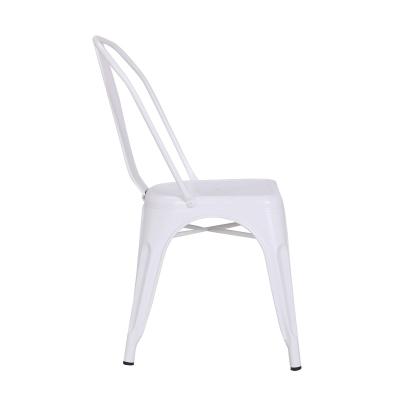 China Cheap Price (Height) Adjustable Design Commercial Promotion Mid Century Distressed Garden Metal Dining Chair for sale