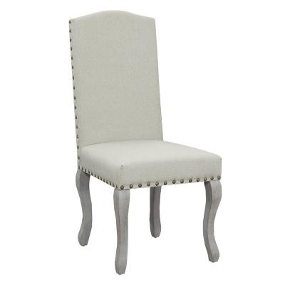 China (Size) Modern Design Pine Wood Adjustable Back Fabric High Dining Chair Restaurant Chair for sale