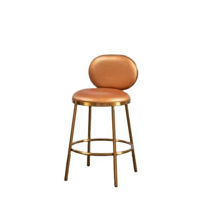 China Lightweight Luxury Upholstery Style Foldable Dining Bar Stool High Bar Chair For Party Event Club for sale