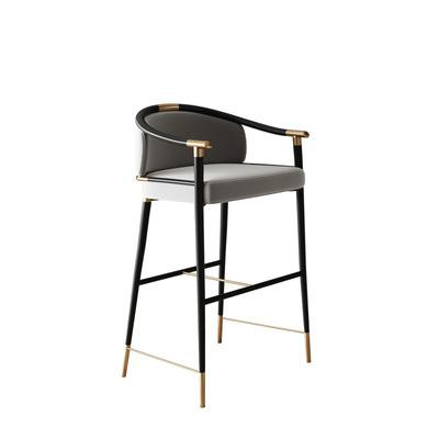 China Foldable hot sale vintage style modern stool cafe counter metal umpire chair covered with fabric bar stool for sale