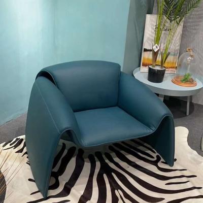 China New Type Comfortable Leather Armchair Sofa For Living Room Simple Living Room Fabric Leisure Sale Single Well for sale