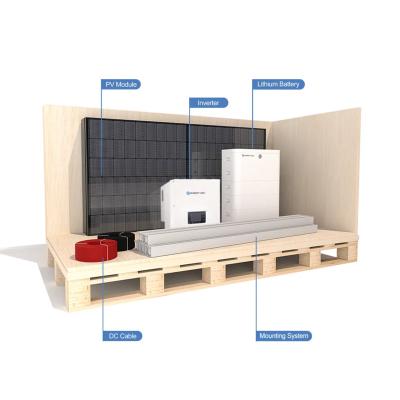 China Direct Sales 6-12KW Complete Home Solar Cell Panel Kit Solar Energy System For Home Solar System Factory for sale