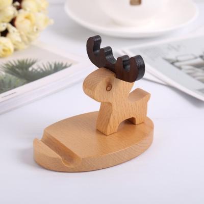 China Good Grade Adjustable Custom Design Hot Sales Beech Wood Stand For Phone for sale