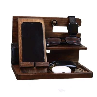 China Amazon Hot Selling Adjustable Wooden Phone Holder Stand Custom Logo for sale