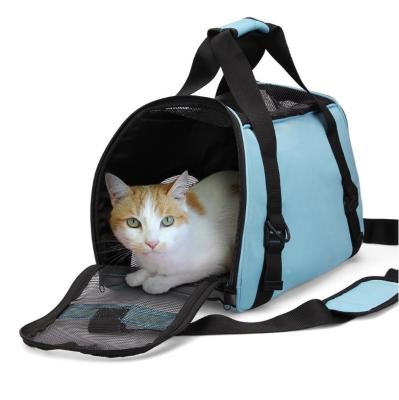 China Sustainable Portable Pet Travel Bag Soft Sided Cat Carrier Bag Puppy Handbag Dog Bag for sale