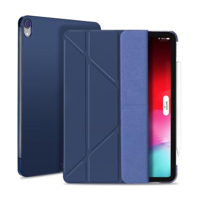 China Magnetic Stand Auto-Sleep Function For iPad 11 Pro 11 Inch Flip Leather Case For Tablet Triple PU Leather Smart Cover for sale