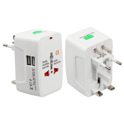 China UniversalÂ   Wholesale Portable Universal Wall Charger Travel Adapter With Dual USB Port For UK US AU EU for sale