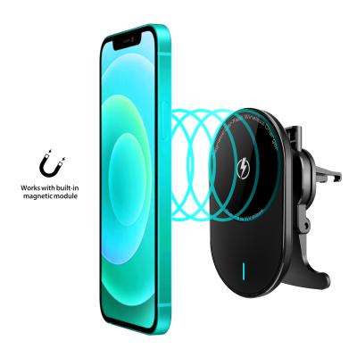 China 2022 New Magnetic Fast Fast Charging Car Wireless Car Charger 15w 10w 7.5w for iPhone 13 12 xr 11 pro xs max x for Samsung for Huawei for sale