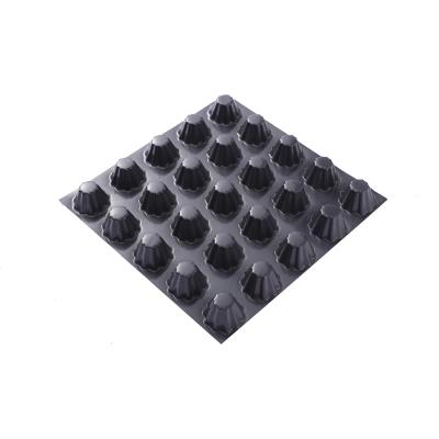 China Contemporary HDPE Dimple Membrane Drainage Panel 1mm Thickness HDPE Drainage Board Sheet for sale