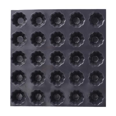 China Contemporary Dimpled Planting Waterproof HDPE Rectangle Drain Board Contemporary HDPE Membrane Factory Supply 1000pcs 5 Years NC; ZHE Black for sale