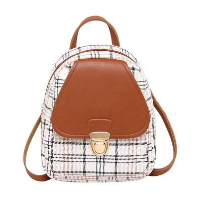 China Fashion Mini Backpack Women PU Leather Shoulder Bag for Teenagers Children Multifunctional Small Backpack Ladies School Female Backpack for sale