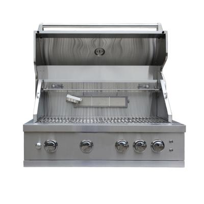 China Easily Assembled Outdoor Stainless Steel BBQ Kitchen 4-Burner Propane Built-in Grill with Accessory Bundle for sale