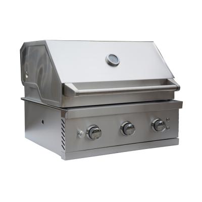 China Quality Easily Assembled Goods Grill Outdoor Unit Built In 304 Stainless Steel Gas Grill Cabinet With Rotisseries Kit for sale