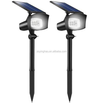 China ABS Material 8leds 400 Lumens Solar Powered Spotlight Adjustable with 120° Beam Angle for sale