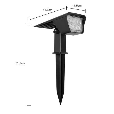 China Waterproof Led Solar Spotlight for Outdoor Garden Landscape Lighting Support Dimmer NO for sale