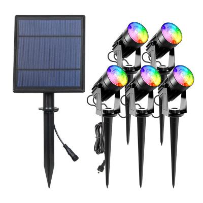 China 6000K Daylight Alert 2 Modes Solar Energy LED Lamp 4 in 1 Outdoor LED Solar Spotlight for sale