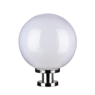 China 360° Beam Angle Round Plastic Solar Fence Post Lights with Remote Timer and 3 Colors for sale