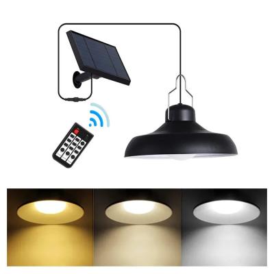 China 270° Beam Angle Solar Chandelier Color Temperature CCT 6000K-7000K Hanging Lamp Remote for sale