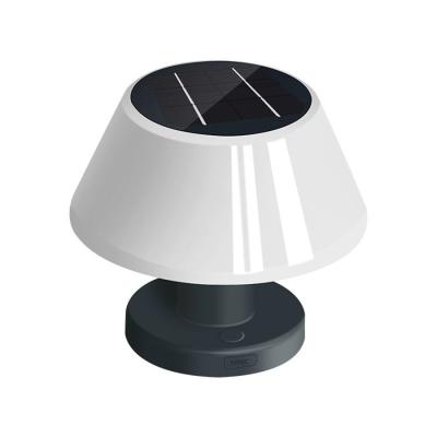 China Lâmpada de mesa solar LED Luz de mesa branca Luzes noturnas IP55 Lâmpada de mesa solar de pátio de jardim à venda