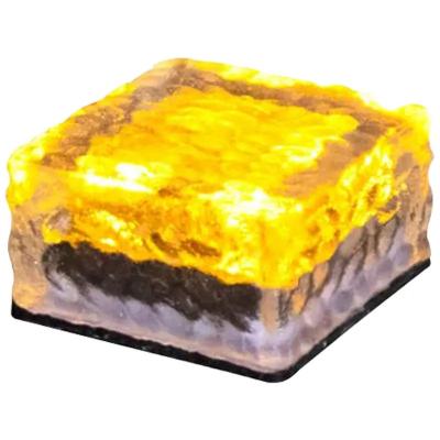 China 11X11X7 cm Groottes Zonne-LED-lamp Buiten in ijsblokjesvorm voor tuingras Waterdicht Te koop