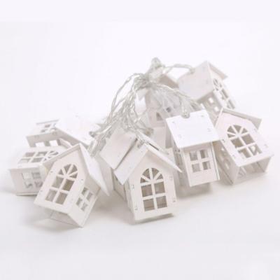 China 3500K Warm White House Shape Fairy String Lights 1.5M 10L for Christmas Indoor Outdoor for sale