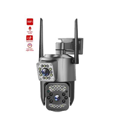 China 4MP Wireless IP Security Dual Lens 4G Bullet PTZ Camera V380 Bullet 3.5Inch Black for sale