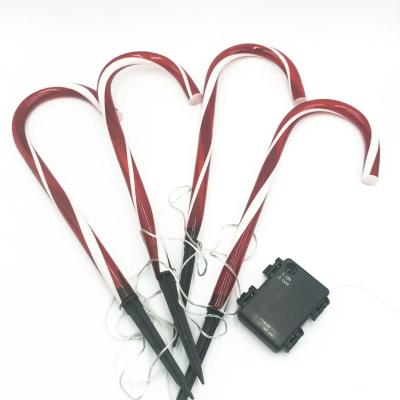 China Long-Lasting Candy Cane Ground Light for Christmas Decoration 10000 Hours Lifespan for sale