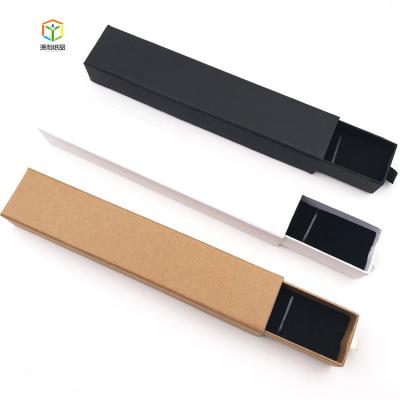 China High Quality Biodegradable Long Necklace Box Handmade Cardboard Paper Jewelry Box With EVA Insert For Necklace for sale