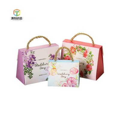 China Recycled Chinese Materials / Birthday Paper High Fashion Wedding Gift Wrapping Gift Candy Box for sale