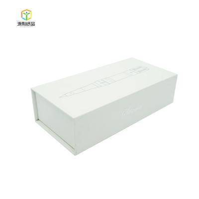 China Recycled Materials Cardboard Custom Magnetic Gift Product Packaging Box Custom Book Form White Rigid Cardboard Paper Packing Magnetic Closure Boxes For Tattoo Pen for sale