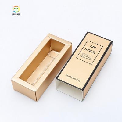 China Recycled Materials Custom Design Luxury Cardboard Folding Drawer Packaging Box Rigid Paper Gift Box For Lipstick for sale