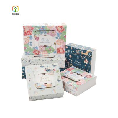 China Premium Recycled Materials Cake Packaging Cupcake Boxes 4 Cup Cake Containers Mooncake Gift Cake Bakery Gift Packaging for sale