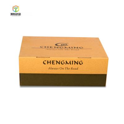 China Custom Recycled China Logo Printed Corrugated Shoes Cardboard Materials Packaging Shoe Storage Box for sale