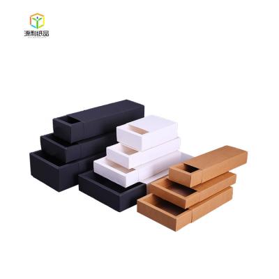 China Recycled Materials Custom Printed Small Packaging Sliding Soap Kraft Drawer Box for sale