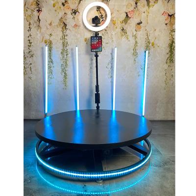 China New automatic 360 metal camera photo booth photobooth 100 120cm and 360 photo booth lights for sale