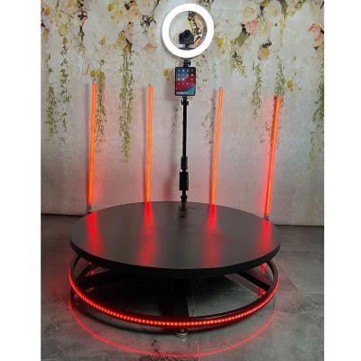 China New 2022 Metal 360 Photo Booth Portable Selfie Rig Rotation 360 Degree Photo Booth Machine for sale